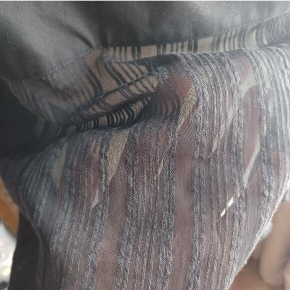 Bebe Sexy Black Top Open Back with Ties - Picture 9 of 9